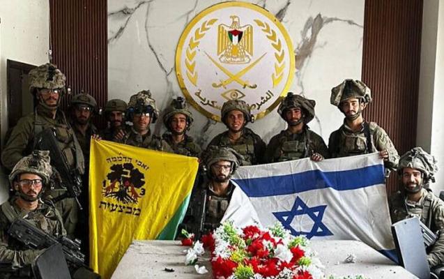 Golani Brigade in Hamas HQ IDF photo