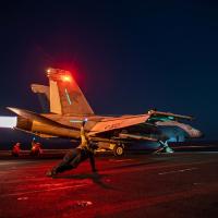 US Navy jet takeoff US Navy photo