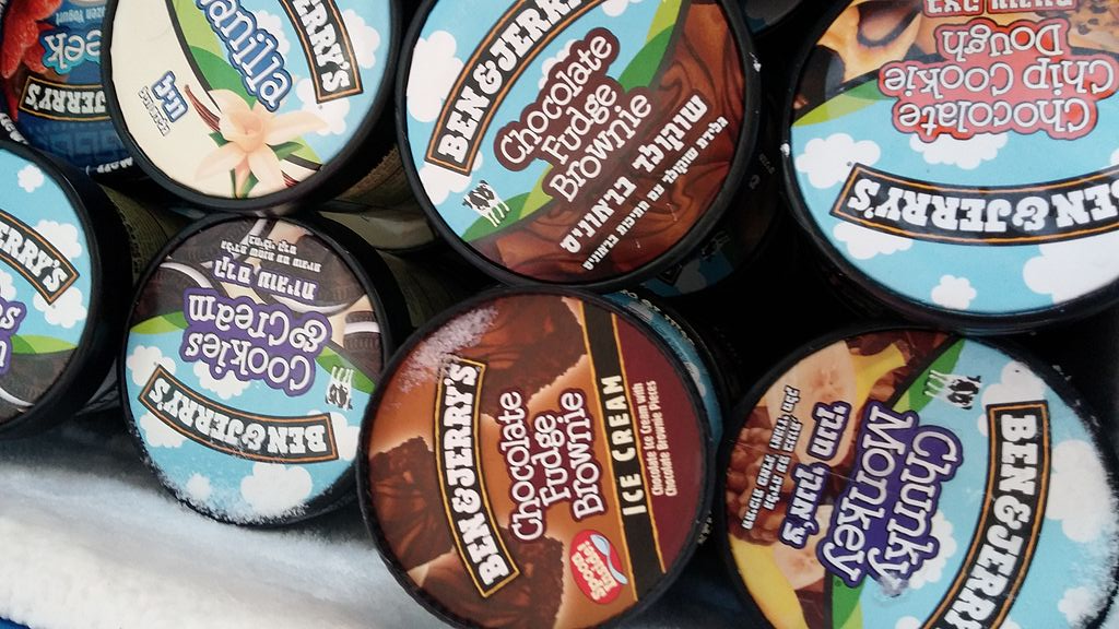 Ben & Jerry's in an Israeli ice cream shop